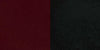 Heavy Duty Black Ladder Back Metal Restaurant Chair - Burgundy Vinyl Seat 1