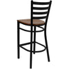 Restaurant Barstool - Cherry Wood Seat 1