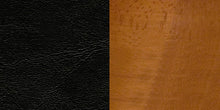 Load image into Gallery viewer, HERCULES Series Ladder Back Cherry Wood Restaurant Barstool - Black Vinyl Seat by Flash Furniture