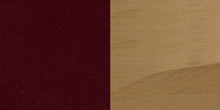 Load image into Gallery viewer, HERCULES Series Ladder Back Natural Wood Restaurant Barstool - Burgundy Vinyl Seat