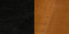 HERCULES Series Ladder Back Cherry Wood Restaurant Chair - Black Vinyl Seat