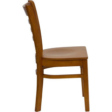 Load image into Gallery viewer, HERCULES Series Ladder Back Cherry Wood Restaurant Chair