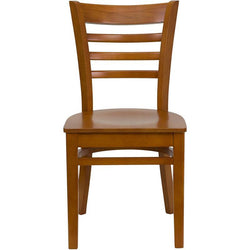 HERCULES Series Ladder Back Cherry Wood Restaurant Chair