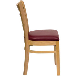 Ladder Back Natural Wood Restaurant Chair