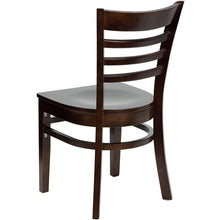 Load image into Gallery viewer, HERCULES Series Ladder Back Walnut Wood Restaurant Chair