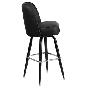 Metal Barstool with Swivel Bucket Seat by Flash Furniture