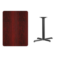 Load image into Gallery viewer, 30&#39;&#39; x 42&#39;&#39; Rectangular Mahogany Laminate Table Top with 22&#39;&#39; x 30&#39;&#39; Table Height Base
