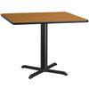 42'' Square Natural Laminate Table Top with 33'' x 33'' Table Height Base