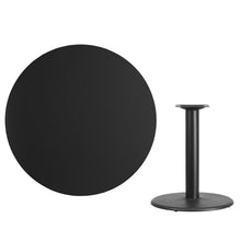 Load image into Gallery viewer, 42&#39;&#39; Round Black Laminate Table Top with 24&#39;&#39; Round Table Height Base