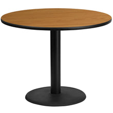 Load image into Gallery viewer, 42&#39;&#39; Round Natural Laminate Table Top with 24&#39;&#39; Round Table Height Base